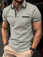 Men’s Polo | Men’s Short Sleeve Polo Shirt with Chest Pocket
