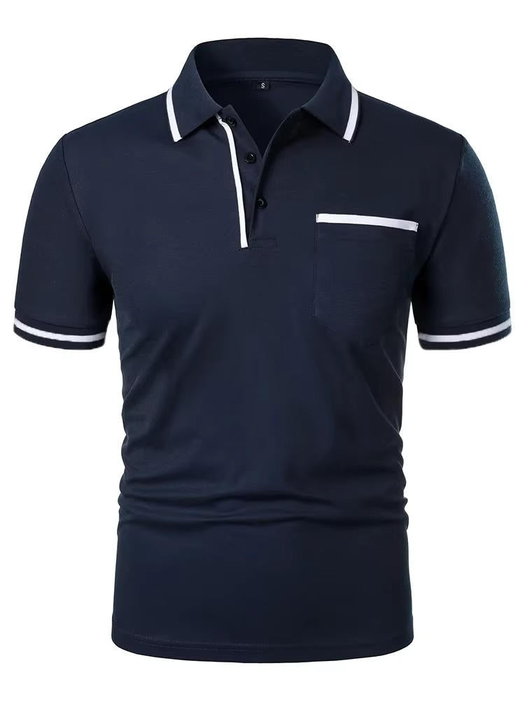 Men’s Polo | Men’s Short Sleeve Polo Shirt with Chest Pocket