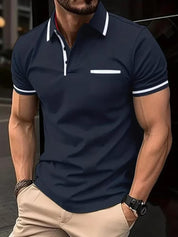 Men’s Polo | Men’s Short Sleeve Polo Shirt with Chest Pocket