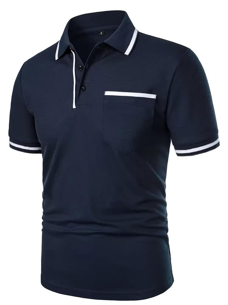 Men’s Polo | Men’s Short Sleeve Polo Shirt with Chest Pocket