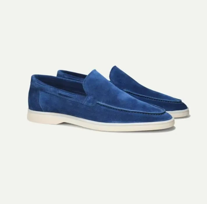 Marvello | Men’s Suede Yacht Loafers