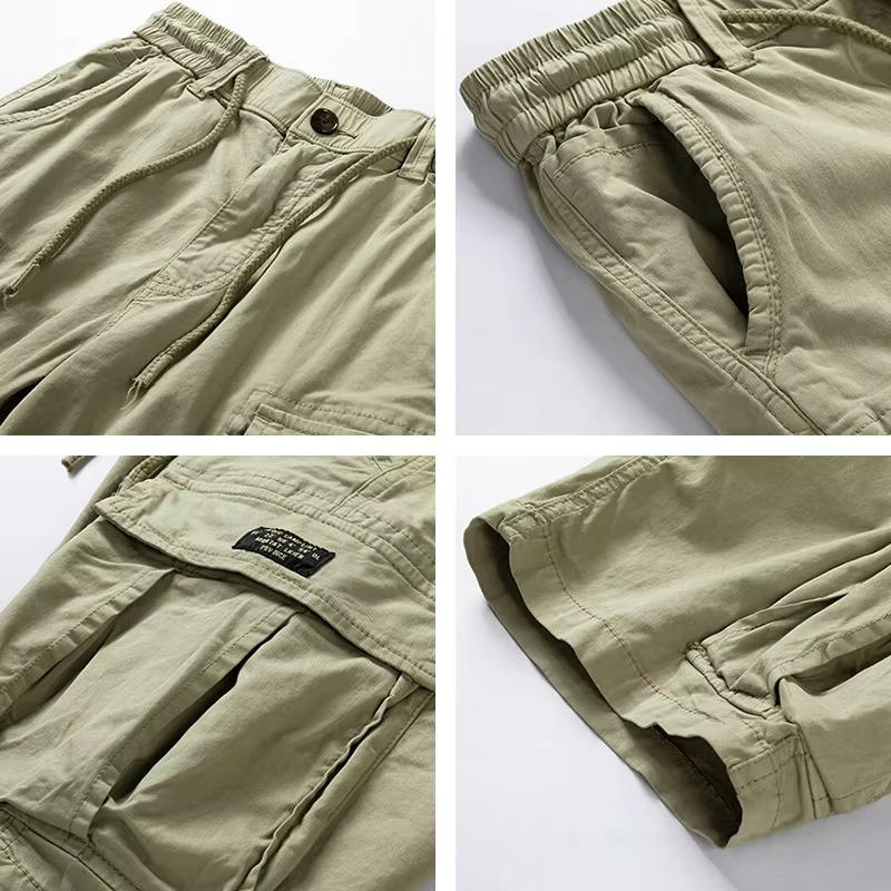Rexton | Men’s Cotton Multi Pocket Cargo Shorts