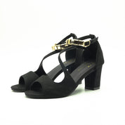 Elvara | Women’s Block Heel Sandals with Ankle Strap