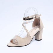 Elvara | Women’s Block Heel Sandals with Ankle Strap