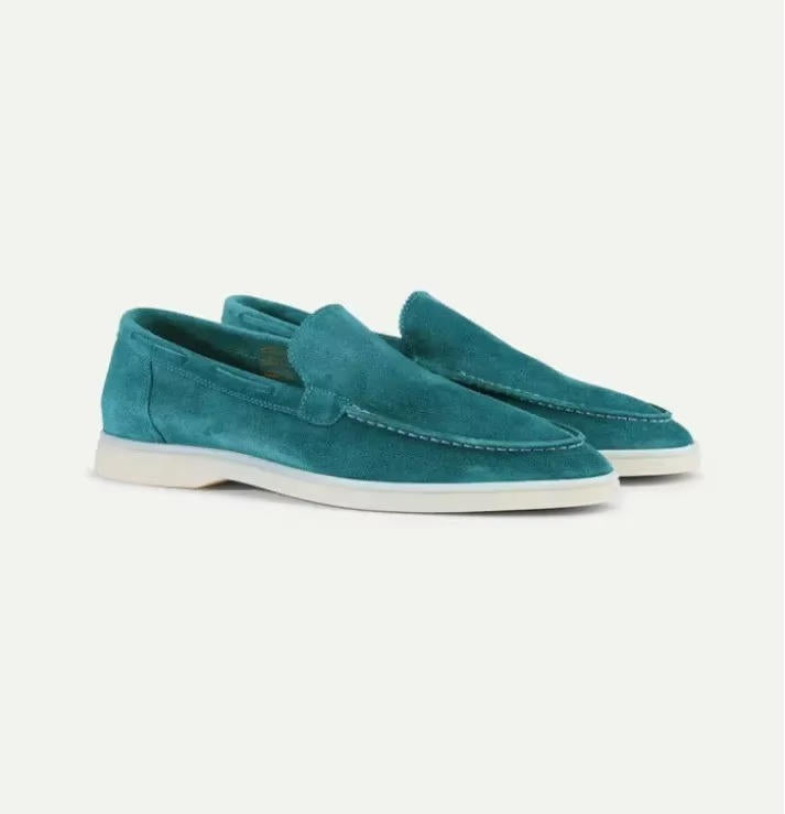 Marvello | Men’s Suede Yacht Loafers