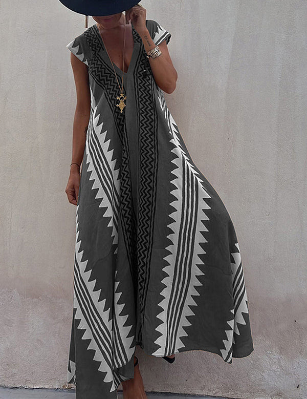 Mirelle – Relaxed V-Neck Maxi Dress