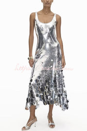 Nyxara – Sequin Tassel Prom Maxi Dress