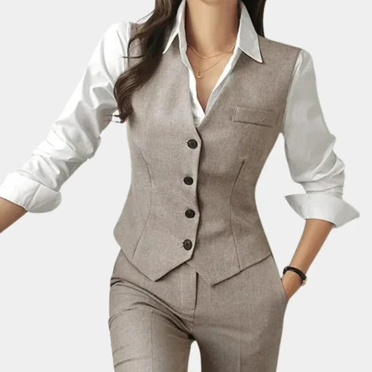 Valerique | Women’s 3 Piece Blazer Suit Set