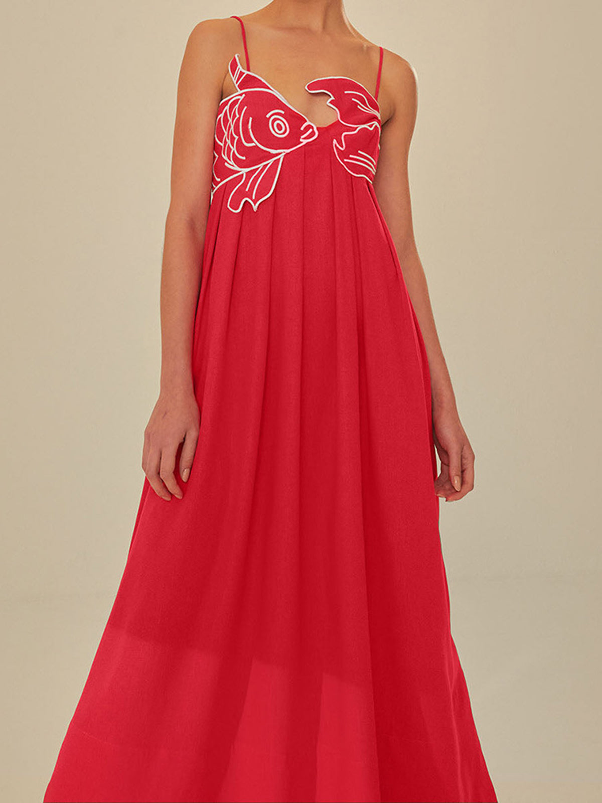 Alveria | Women’s Embroidered Cotton Maxi Dress