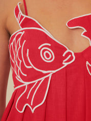 Alveria | Women’s Embroidered Cotton Maxi Dress