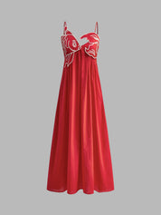 Alveria | Women’s Embroidered Cotton Maxi Dress