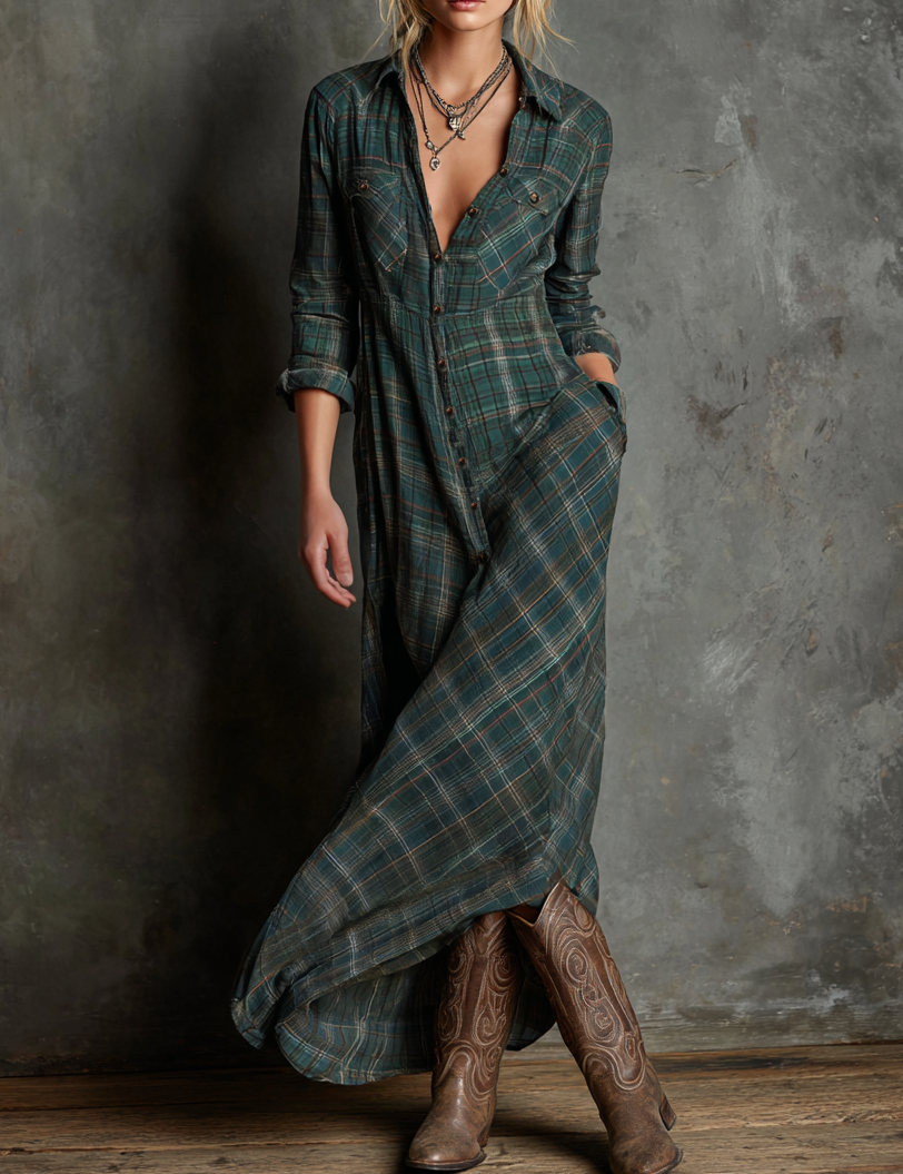 erzhongxinmt2025_A_women_model_wearing_a_dark_green_checkered_p_0c48747f-223d-4d12-91c6-f9257b8ddfdd_.png2.png