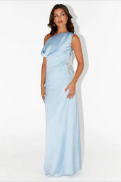 Elarisse – Women’s One-Shoulder High Waist Maxi Dress
