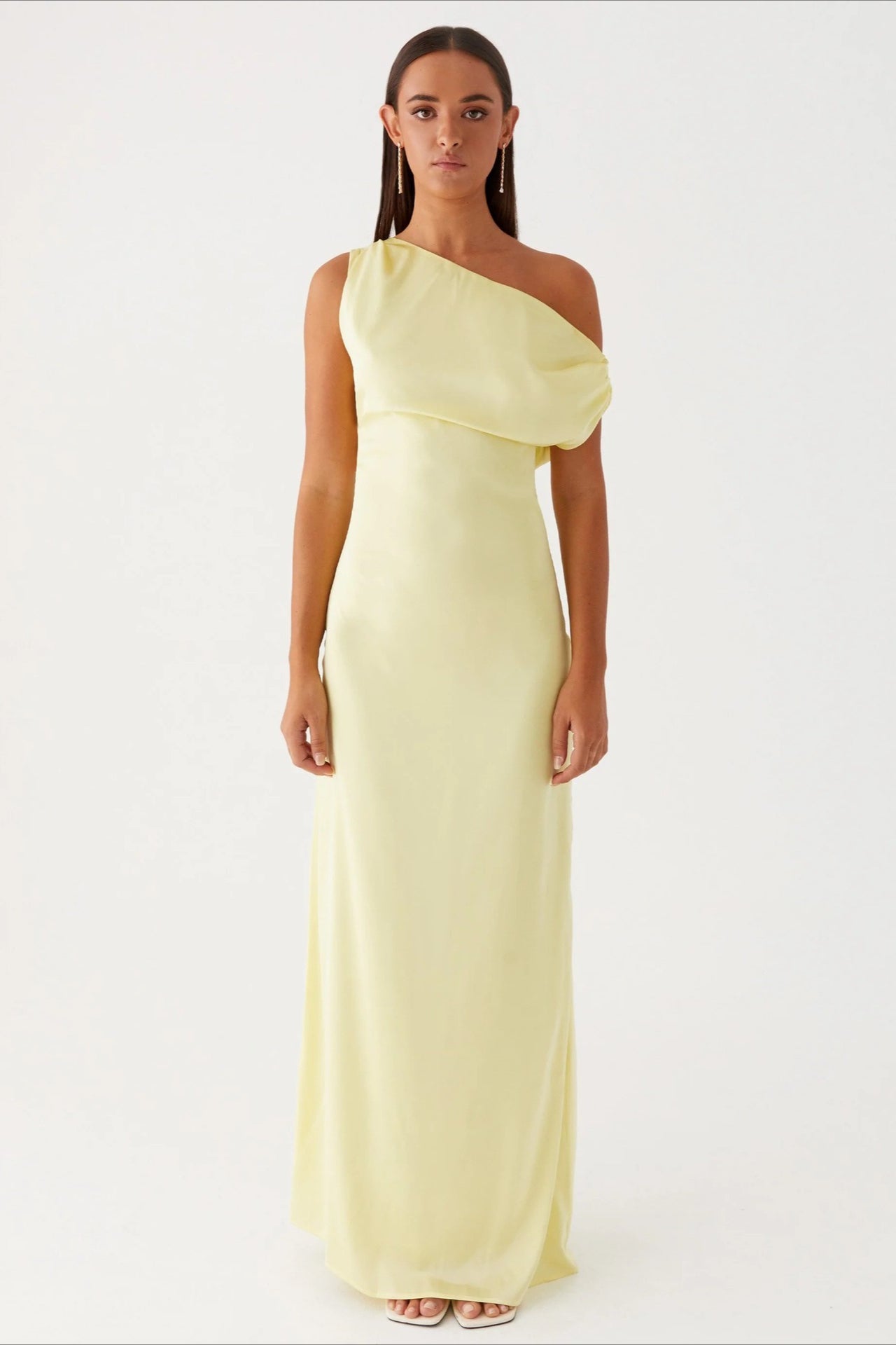 Elarisse – Women’s One-Shoulder High Waist Maxi Dress