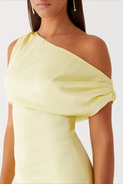 Elarisse – Women’s One-Shoulder High Waist Maxi Dress