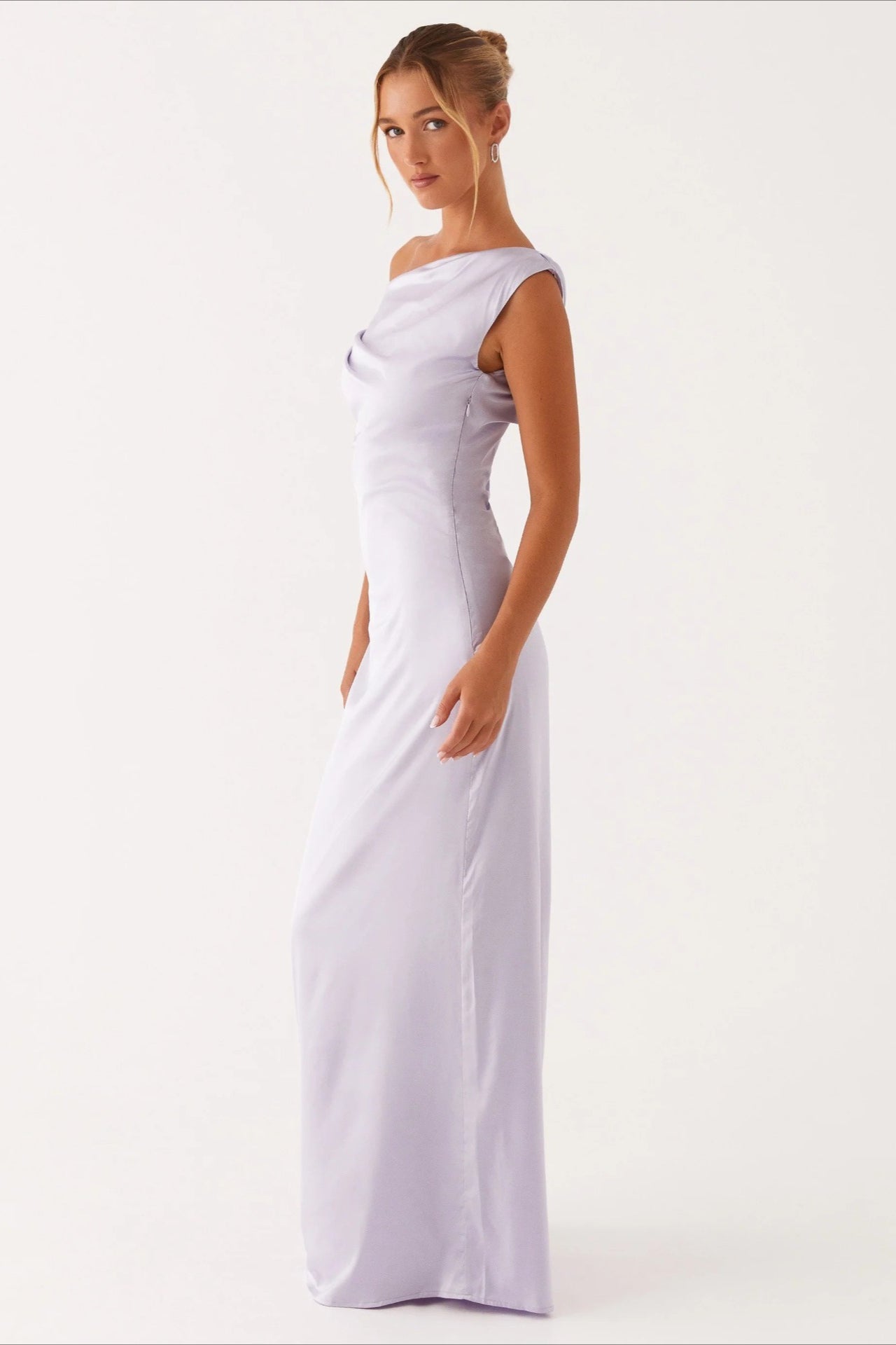 Elarisse – Women’s One-Shoulder High Waist Maxi Dress