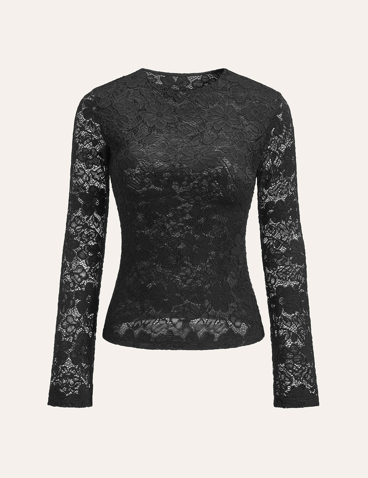 Velisse | Women’s Floral Lace Long Sleeve Top
