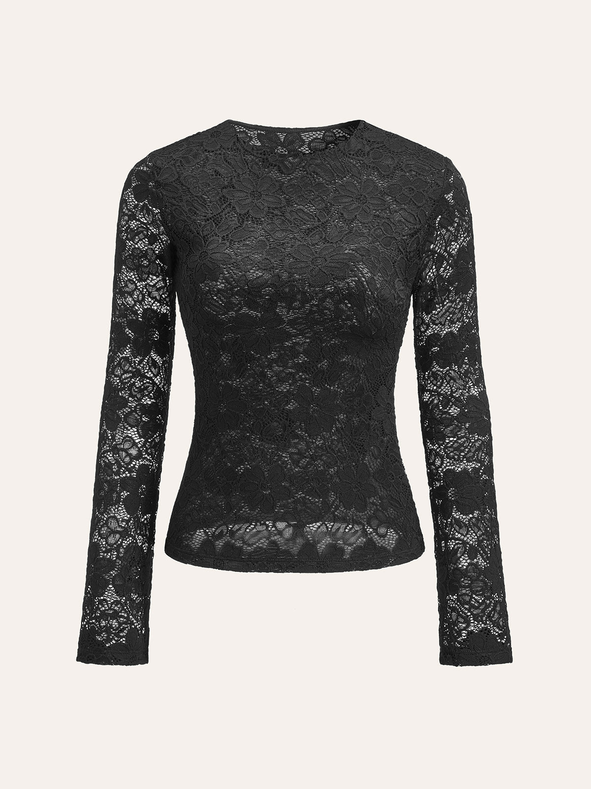 Velisse | Women’s Floral Lace Long Sleeve Top