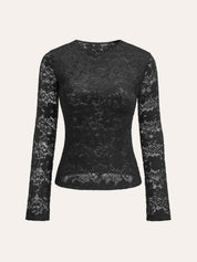 Velisse | Women’s Floral Lace Long Sleeve Top