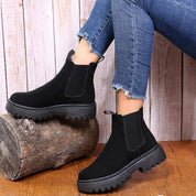 Astrid | Women's Chelsea Boots - Ankle Slip-On with Platform Sole
