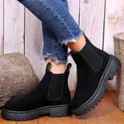 Astrid | Women's Chelsea Boots - Ankle Slip-On with Platform Sole