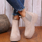 Astrid | Women's Chelsea Boots - Ankle Slip-On with Platform Sole