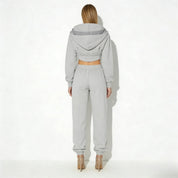 Elara | Women’s Fleece Corset Waist Sweatsuit Set
