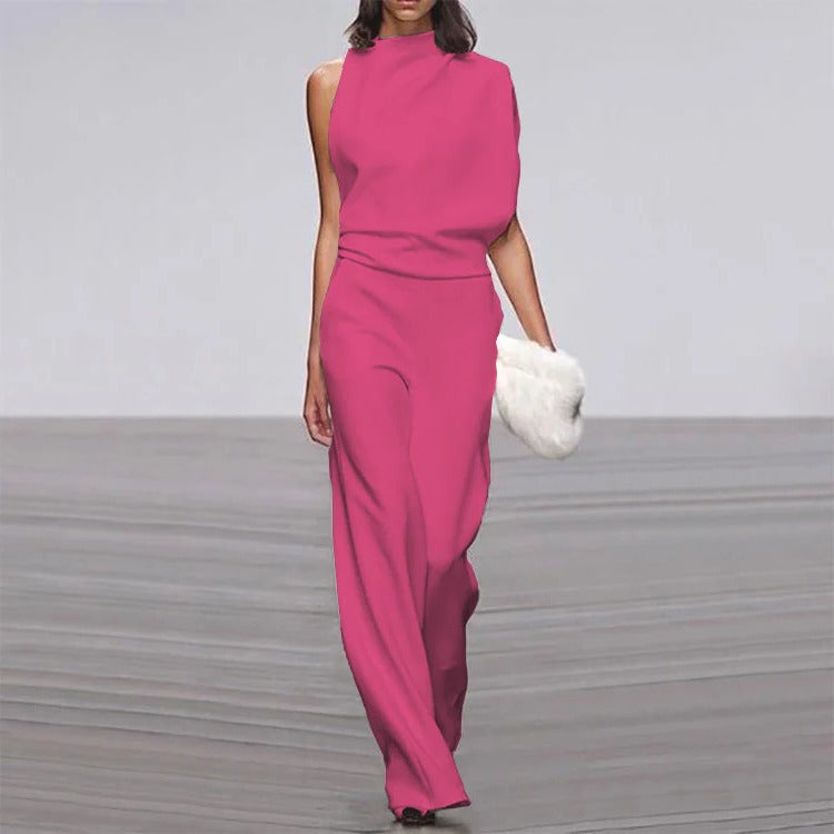 Averia | Women’s Sleeveless Wide Leg Formal Jumpsuit