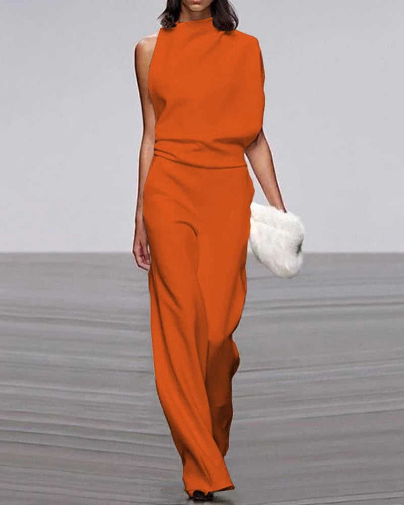 Averia | Women’s Sleeveless Wide Leg Formal Jumpsuit