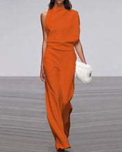 Averia | Women’s Sleeveless Wide Leg Formal Jumpsuit