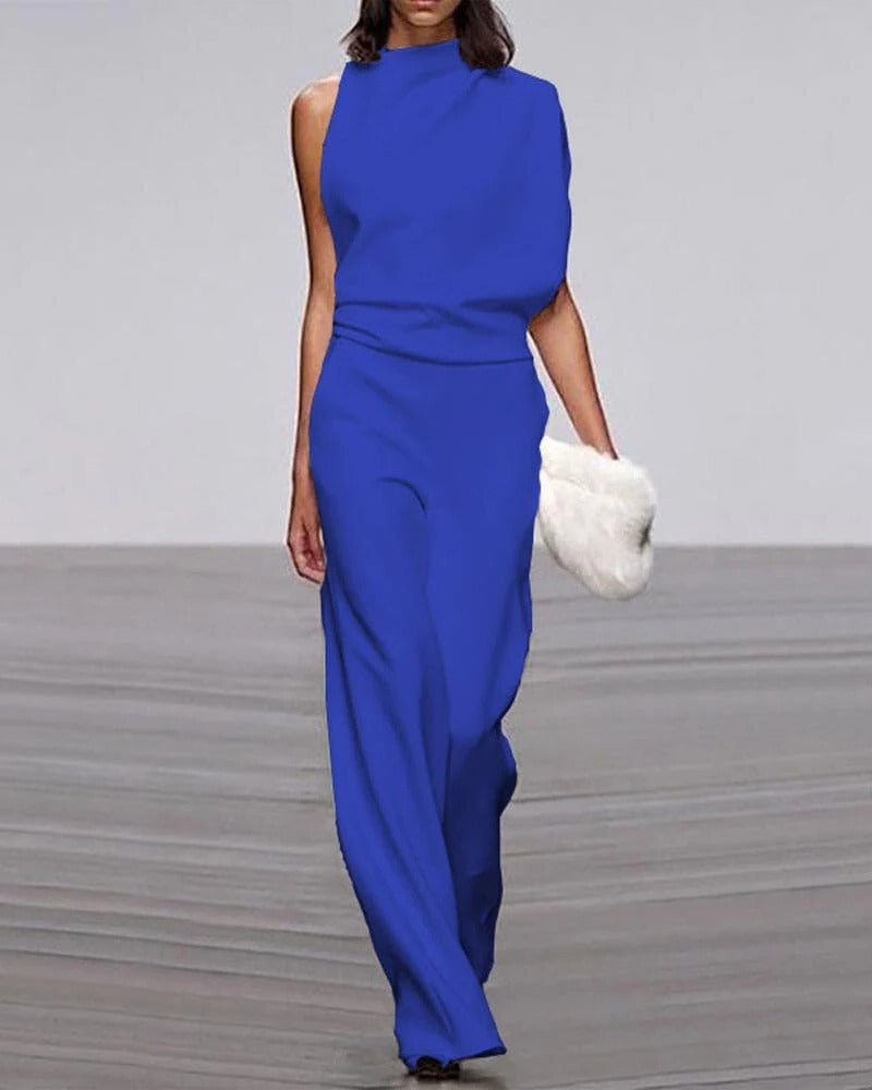 Averia | Women’s Sleeveless Wide Leg Formal Jumpsuit