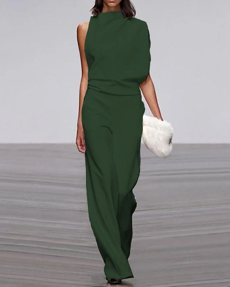 Averia | Women’s Sleeveless Wide Leg Formal Jumpsuit