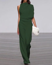 Averia | Women’s Sleeveless Wide Leg Formal Jumpsuit