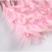 Serelina | Women’s Feather Trim Mini Dress