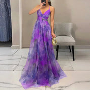 Alverina | Women’s Floral Pleated Maxi Dress
