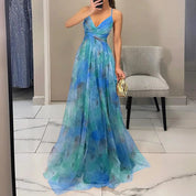 Alverina | Women’s Floral Pleated Maxi Dress