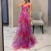 Alverina | Women’s Floral Pleated Maxi Dress