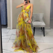 Alverina | Women’s Floral Pleated Maxi Dress