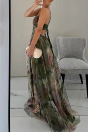 Alverina | Women’s Floral Pleated Maxi Dress