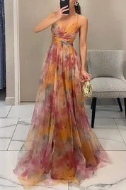 Alverina | Women’s Floral Pleated Maxi Dress