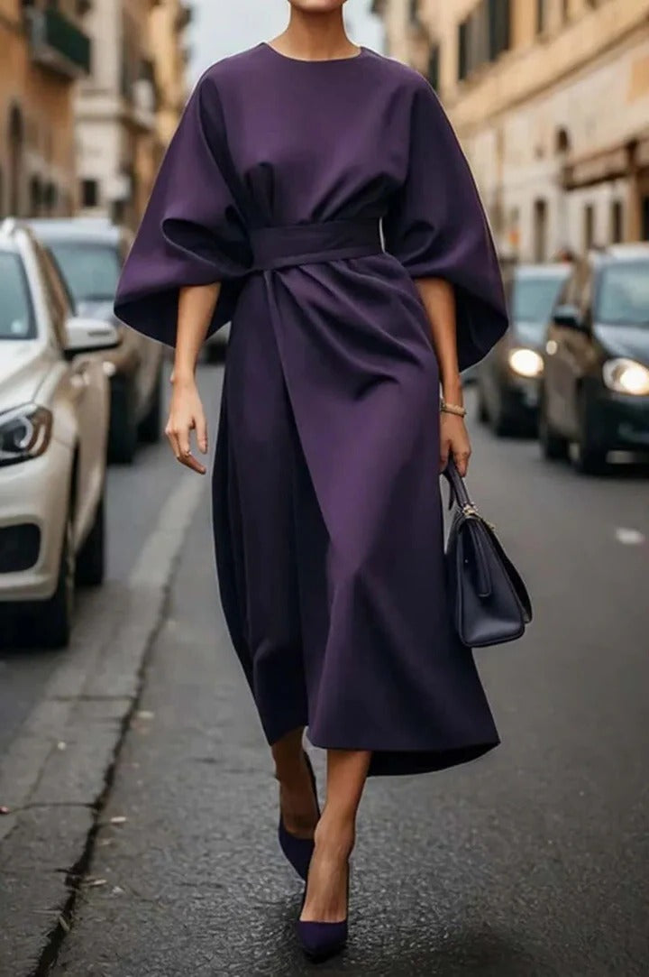 Elvaria | Women’s Wide Sleeve Midi Dress