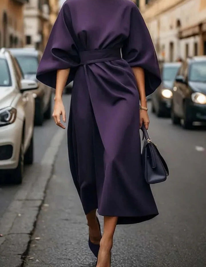 Elvaria | Women’s Wide Sleeve Midi Dress