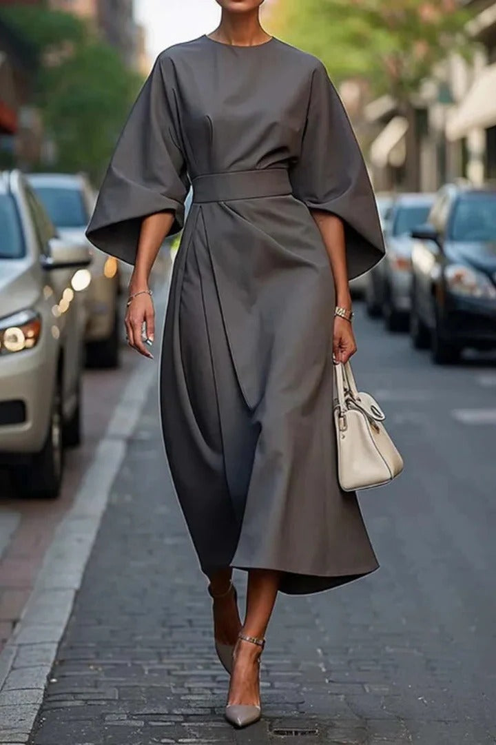 Elvaria | Women’s Wide Sleeve Midi Dress