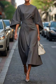 Elvaria | Women’s Wide Sleeve Midi Dress