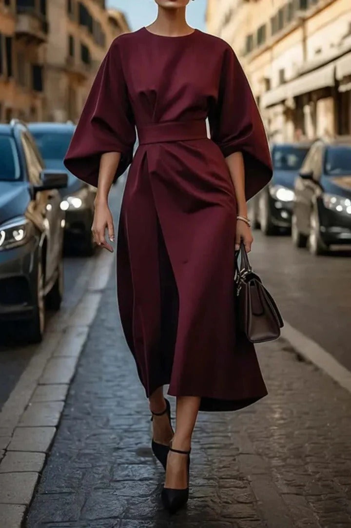 Elvaria | Women’s Wide Sleeve Midi Dress