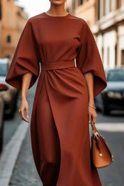 Elvaria | Women’s Wide Sleeve Midi Dress