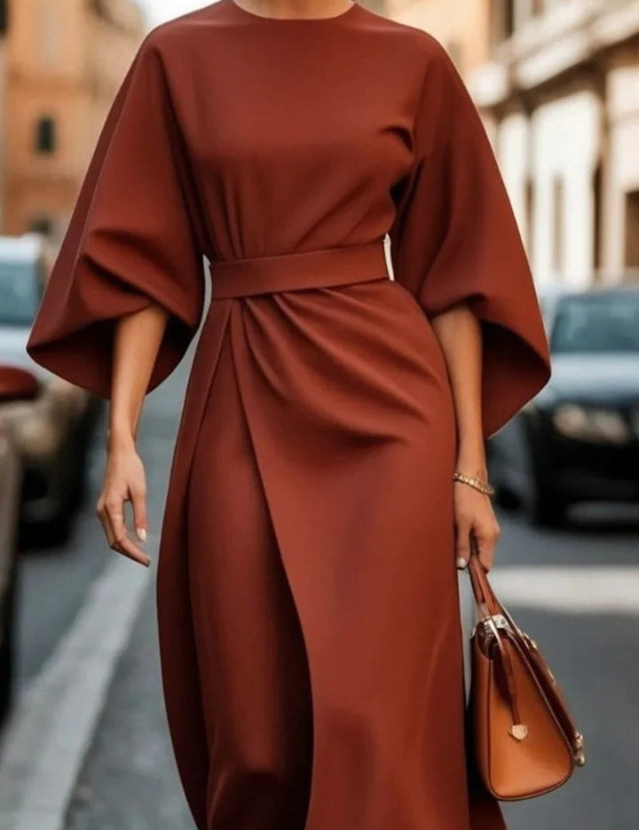 Elvaria | Women’s Wide Sleeve Midi Dress