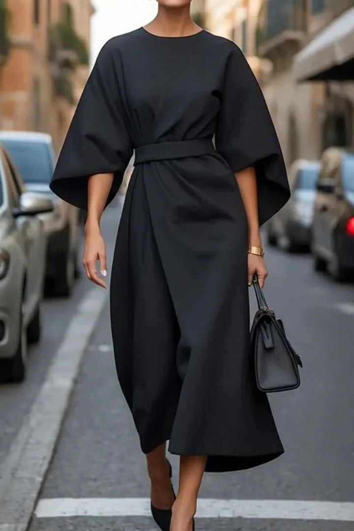 Elvaria | Women’s Wide Sleeve Midi Dress