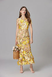 Seraphine | Women’s Sleeveless Floral Midi Dress