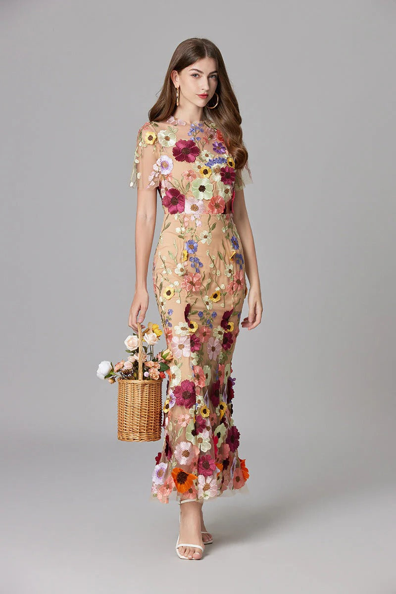 Seraphine | Women’s Sleeveless Floral Midi Dress
